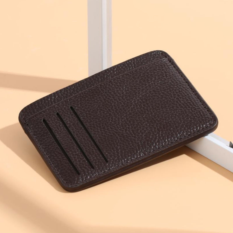 Men's Leather Multiple Slots Mini Short Card Holder