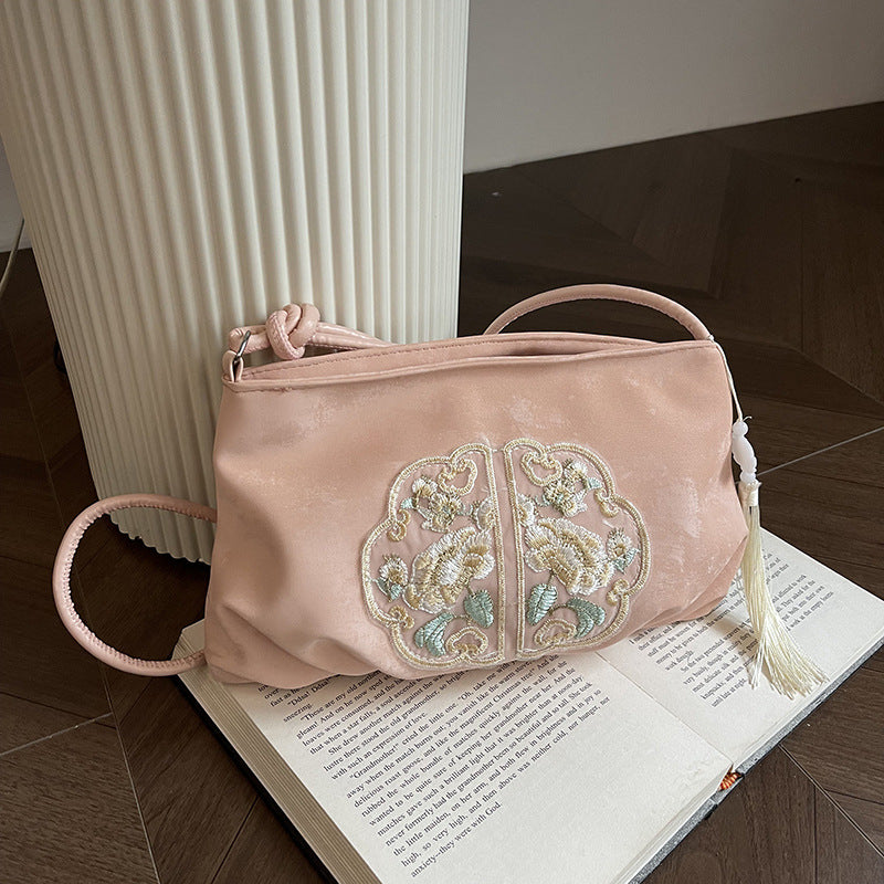 Women's Chinese Style Beaded Summer Western Commuter Crossbody Bags