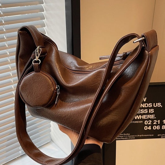 Wind Large Capacity Female High Sense Niche Shoulder Bags