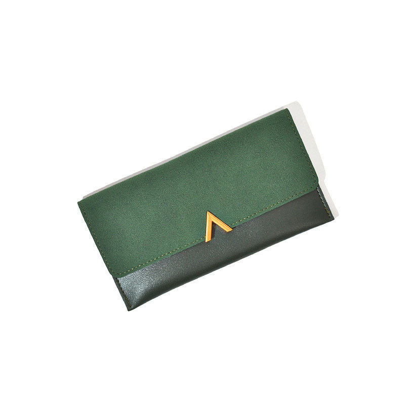 Women's Color Matching Simple Clutch Multifunctional Zipper Purses