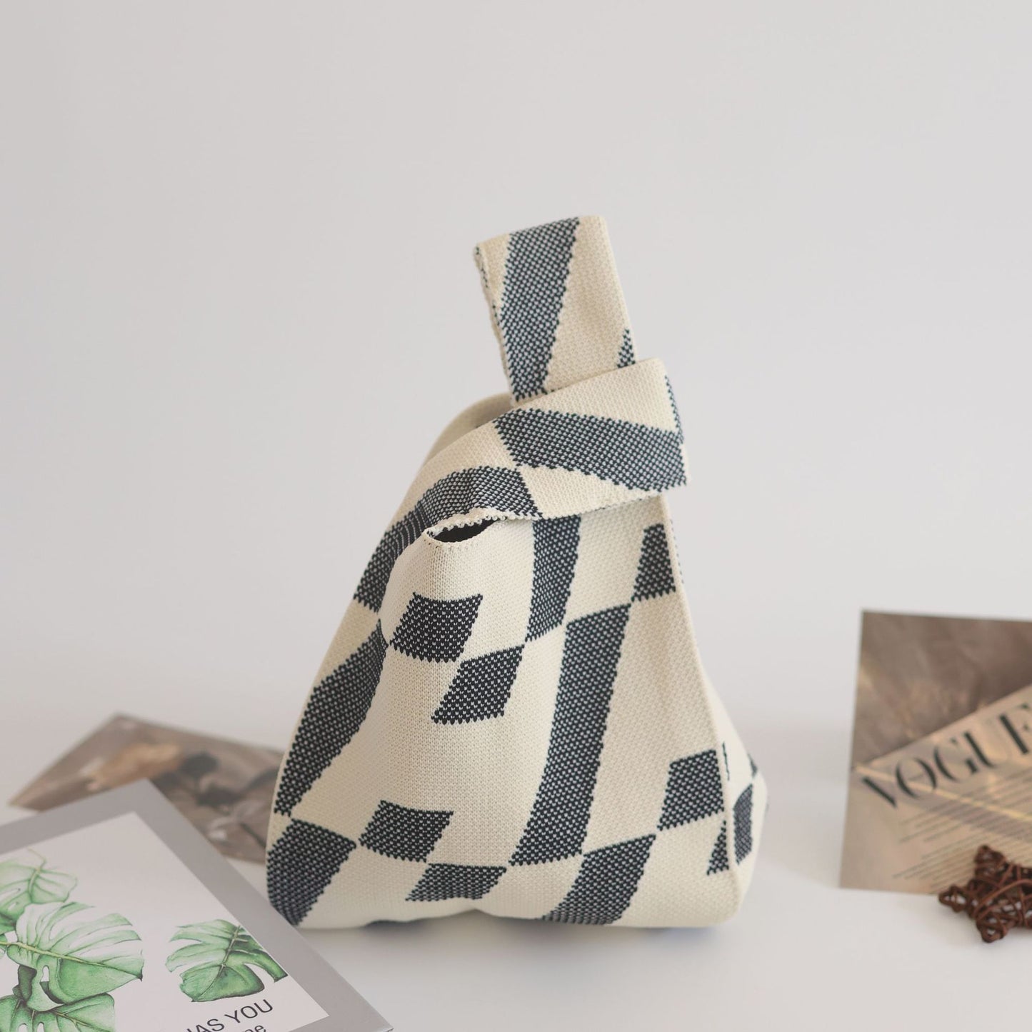 Women's Knitted Woven Vest Simple Gift Handbags