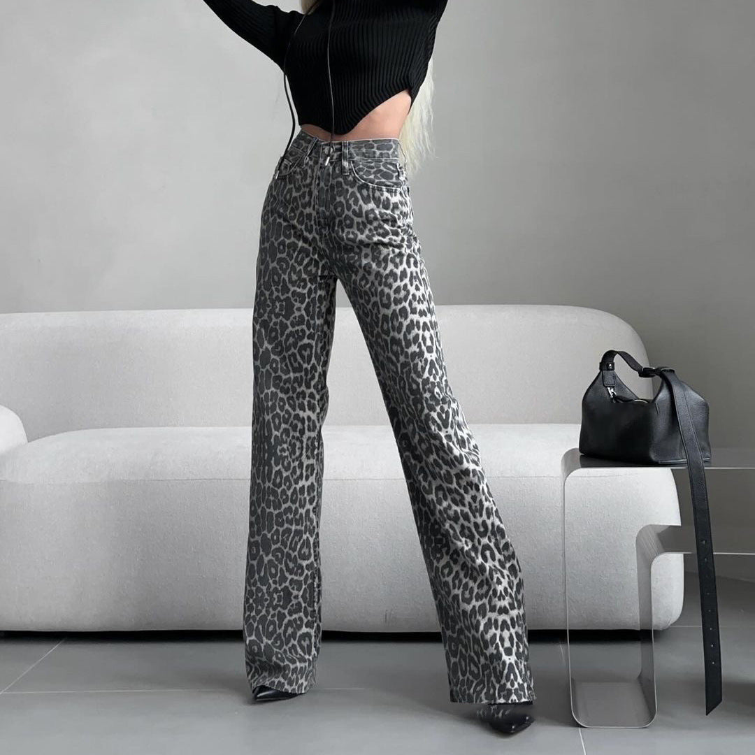 Denim Figure Flattering Vintage Distressed High Pants