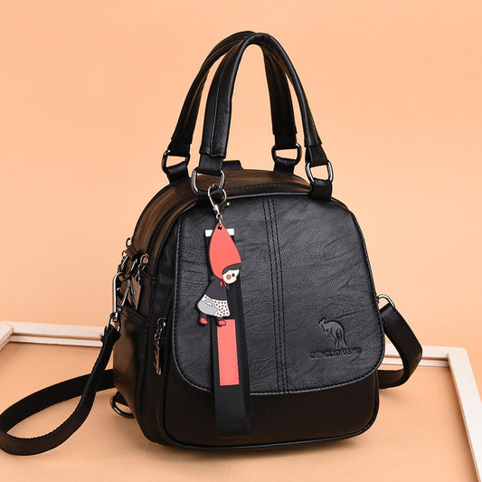 Women's Classic Fashionable Soft Leather Textured Crossbody Bags