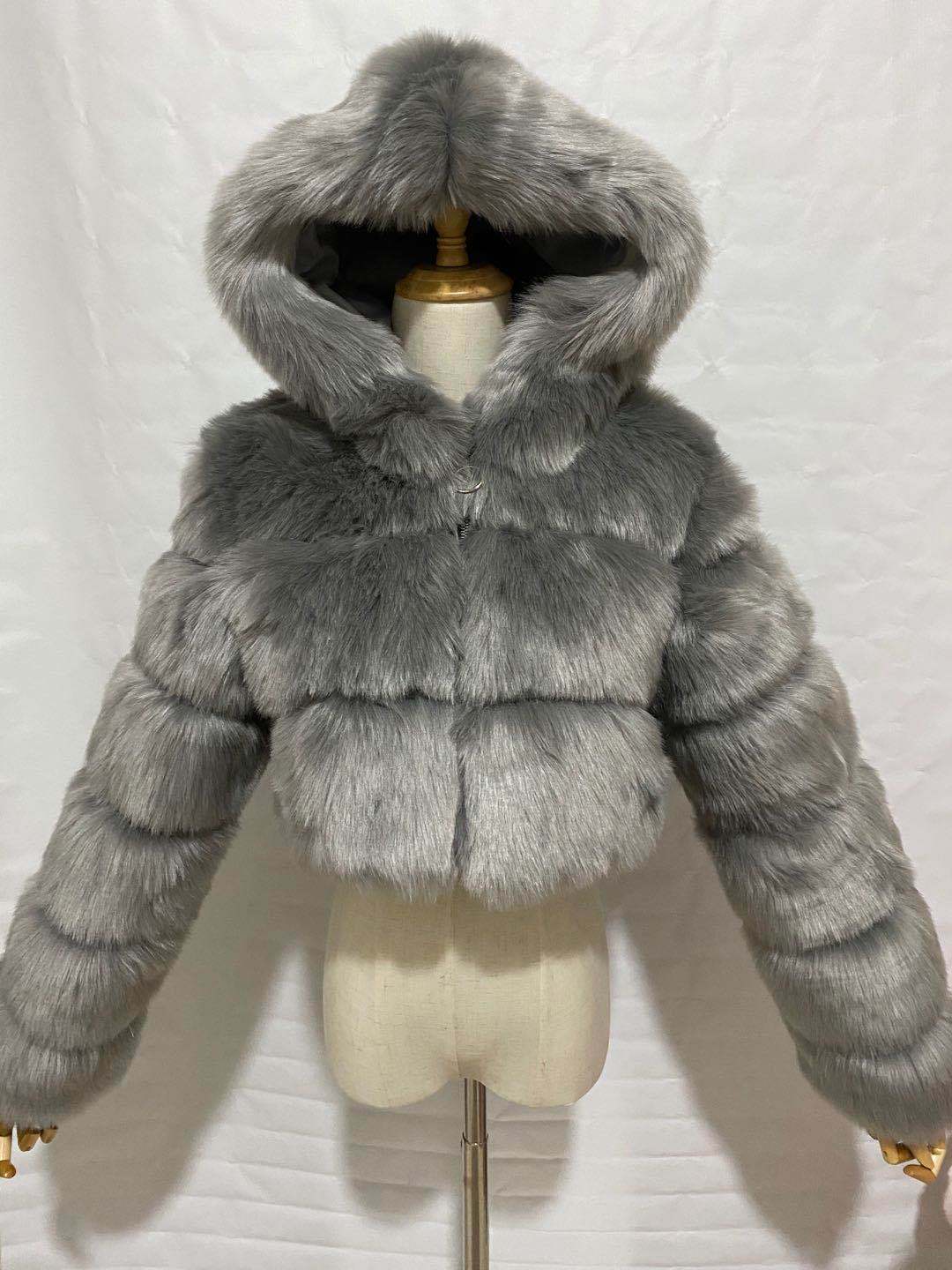Durable Creative Imitation Fur Overcoat Fashion Coats