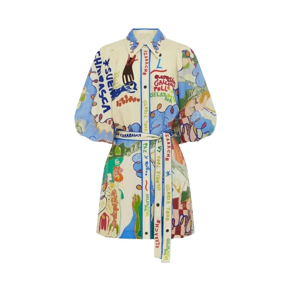 Beautiful Fashion Personalized Linen Shirt Belt Cardigans