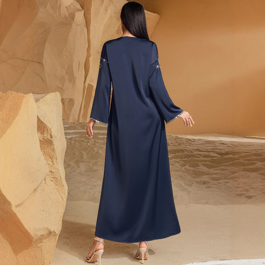 Dark Blue Saudi Arabia Diamond Dress Dresses