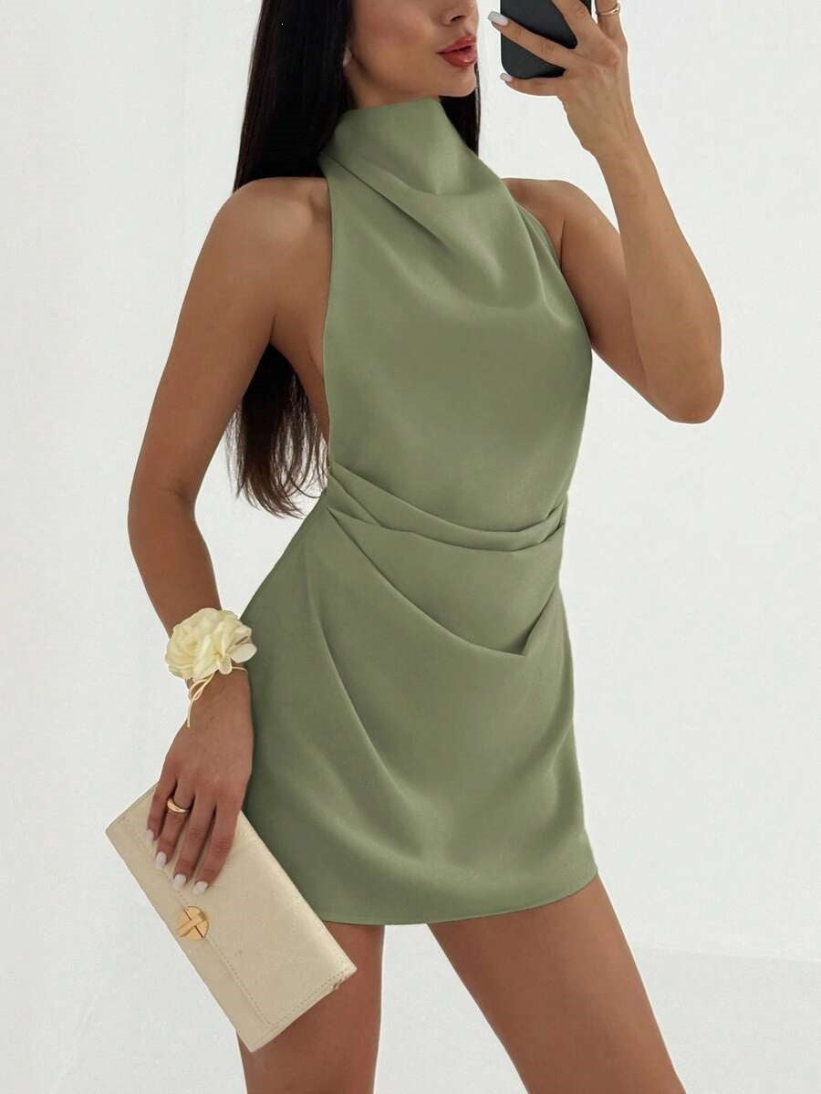Creative Women's Summer Simple Party Backless Dress