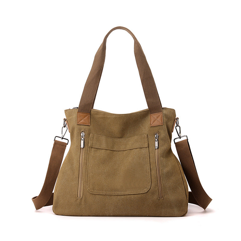 Women's Canvas Korean Fashion Large Capacity Handbags