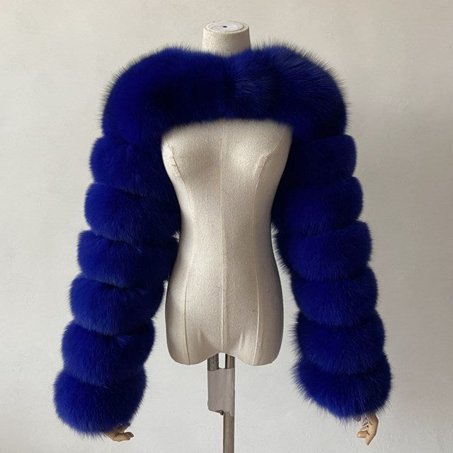 Women's Fur Fox Fashion Faux Shawl Coats