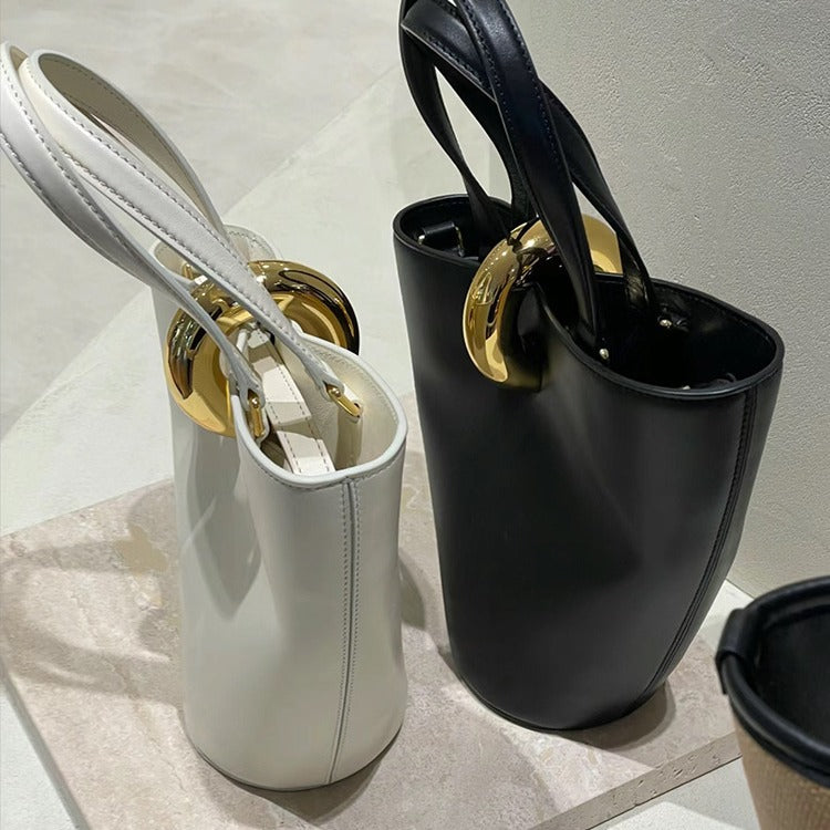 Women's Temperament Commute Simple Latch Portable Handbags