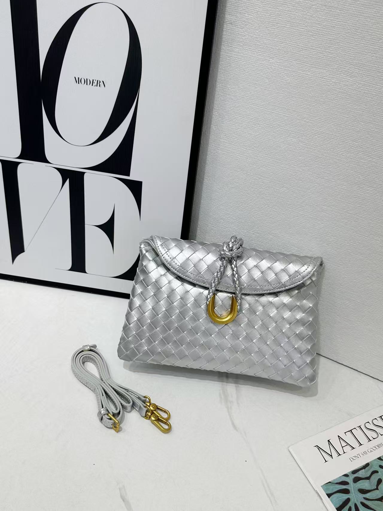 Casual Beautiful Classic Woven Dinner Envelope Small Square Bags