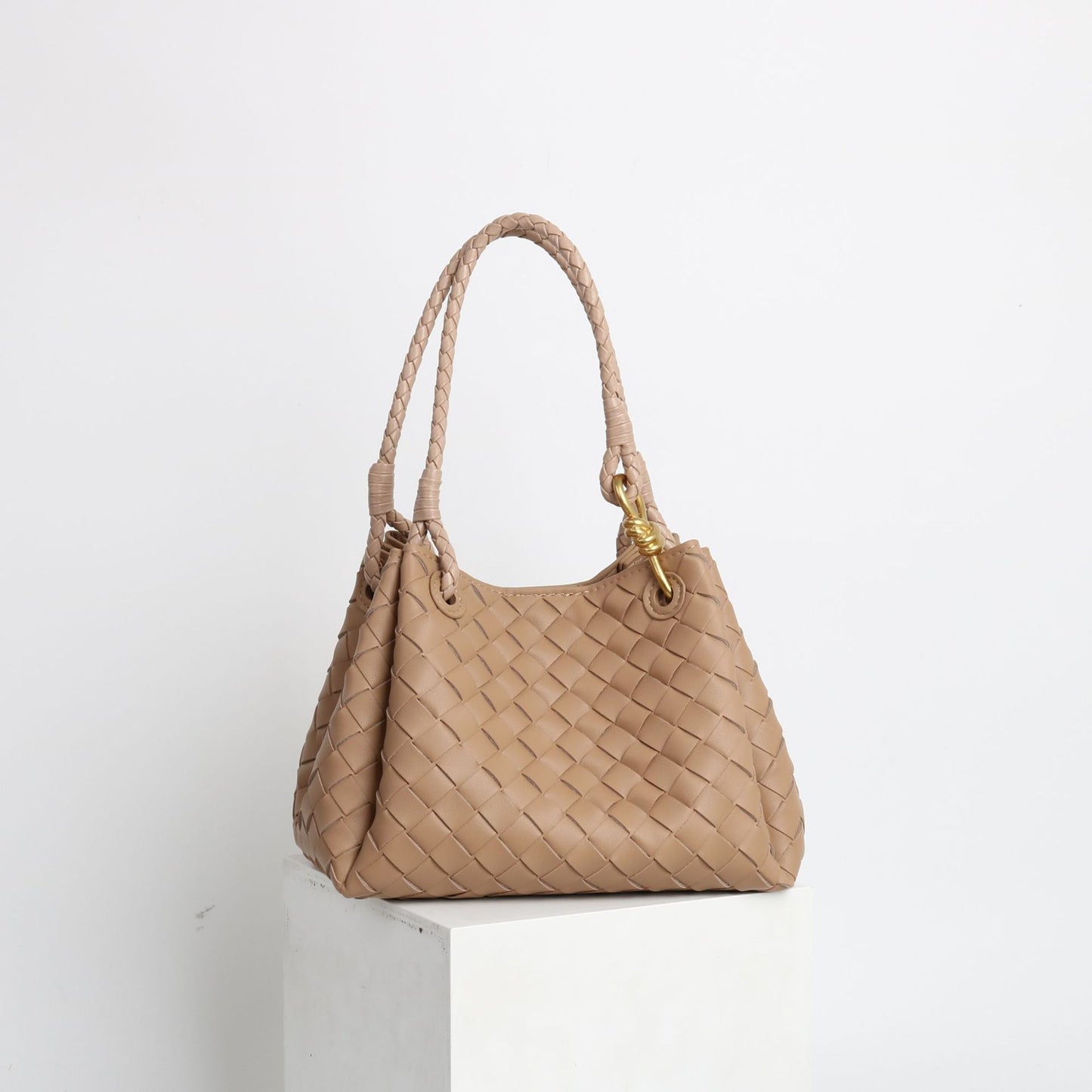 Cord Fastener Genuine Leather Woven Parachute Bags