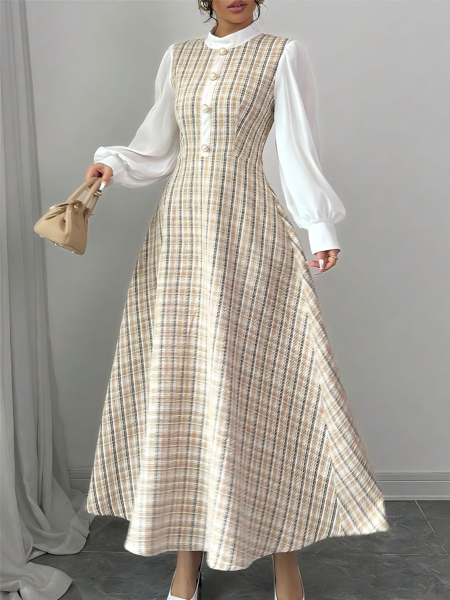 Women's Winter Classic Style Slim Fit Fashion Waist Dresses