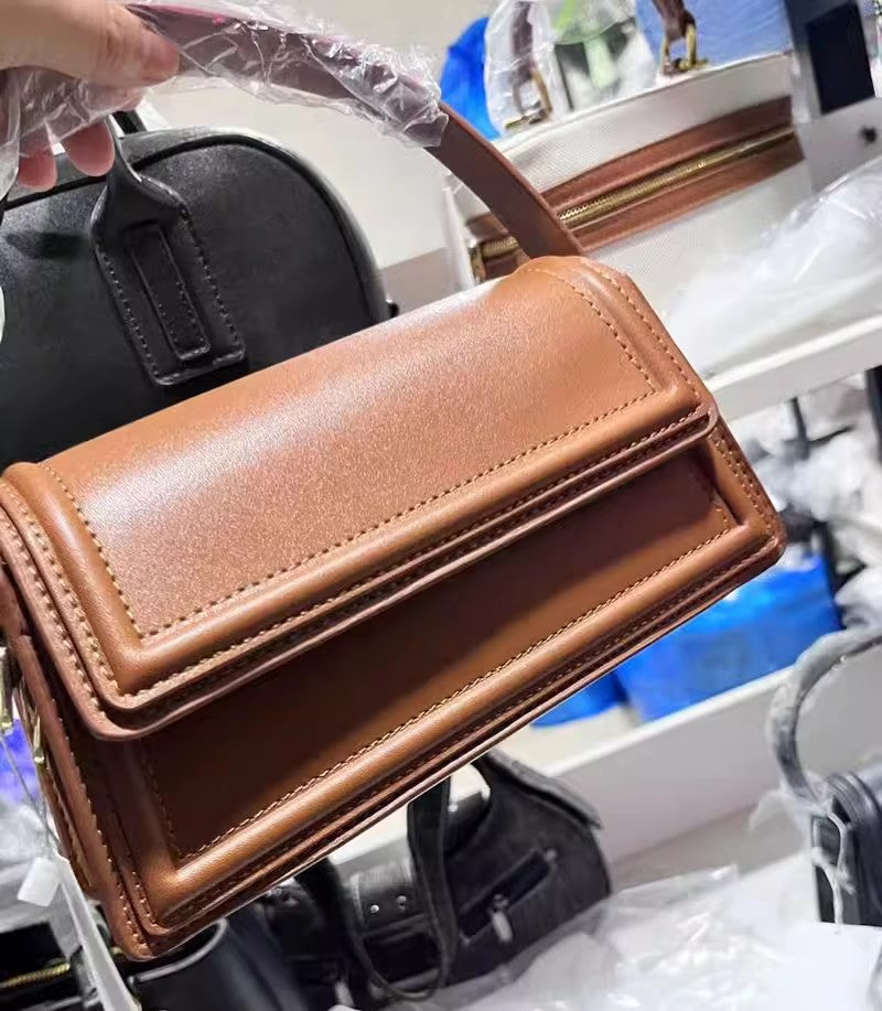 Graceful Women's Brown City Portable Flap Crossbody Bags