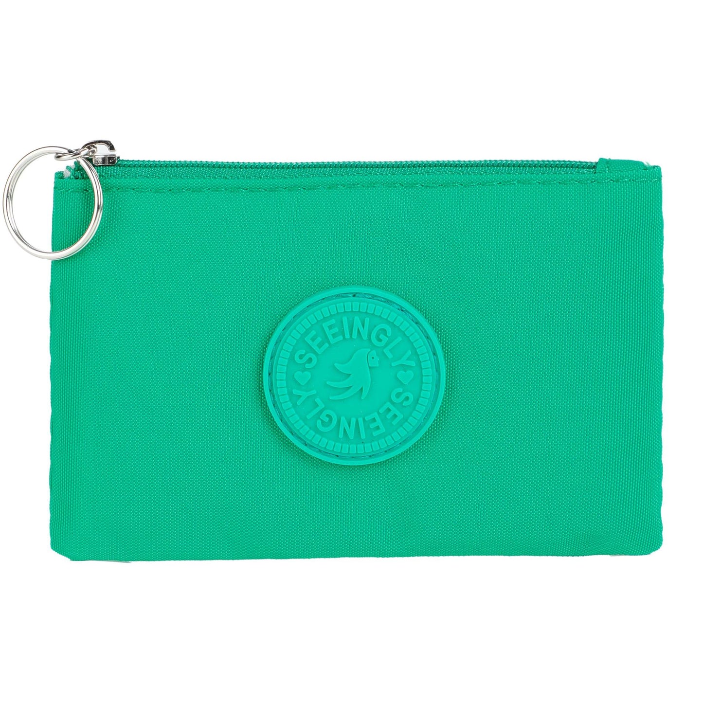 Cool Glamorous Zipper Nylon Solid Color Card Holder