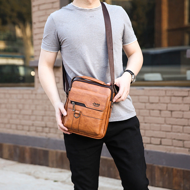 Men's Stylish Large Capacity Back Vertical Men's Shoulder Bags