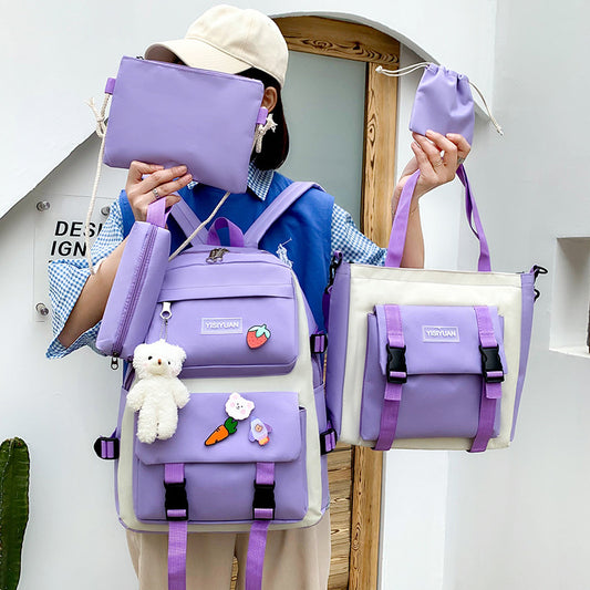 Lightweight Primary Cute Fashion Large Capacity Middle School Students' Schoolbags