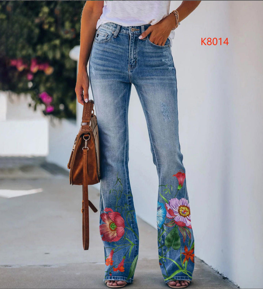 Women's Imitation Fashion Casual Trousers Thin Women's Jeans