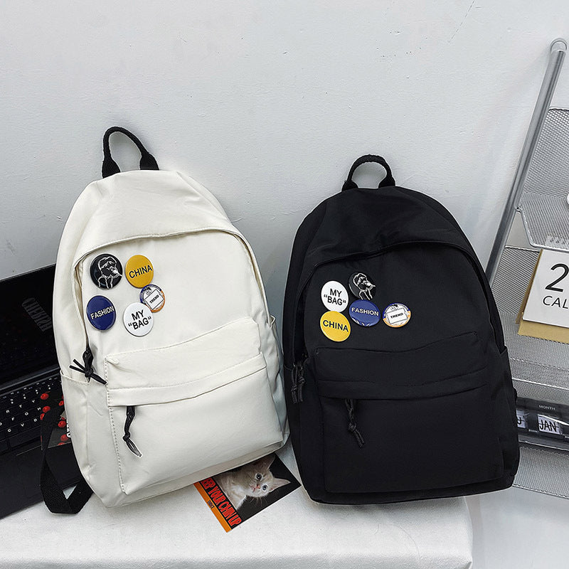 Women's Leisure Large Capacity Nylon Traveling Couple Middle School Students' Schoolbags