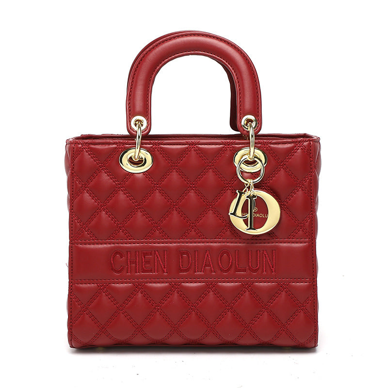 Women's Classic Rhombus Diana Sheepskin Light Bags