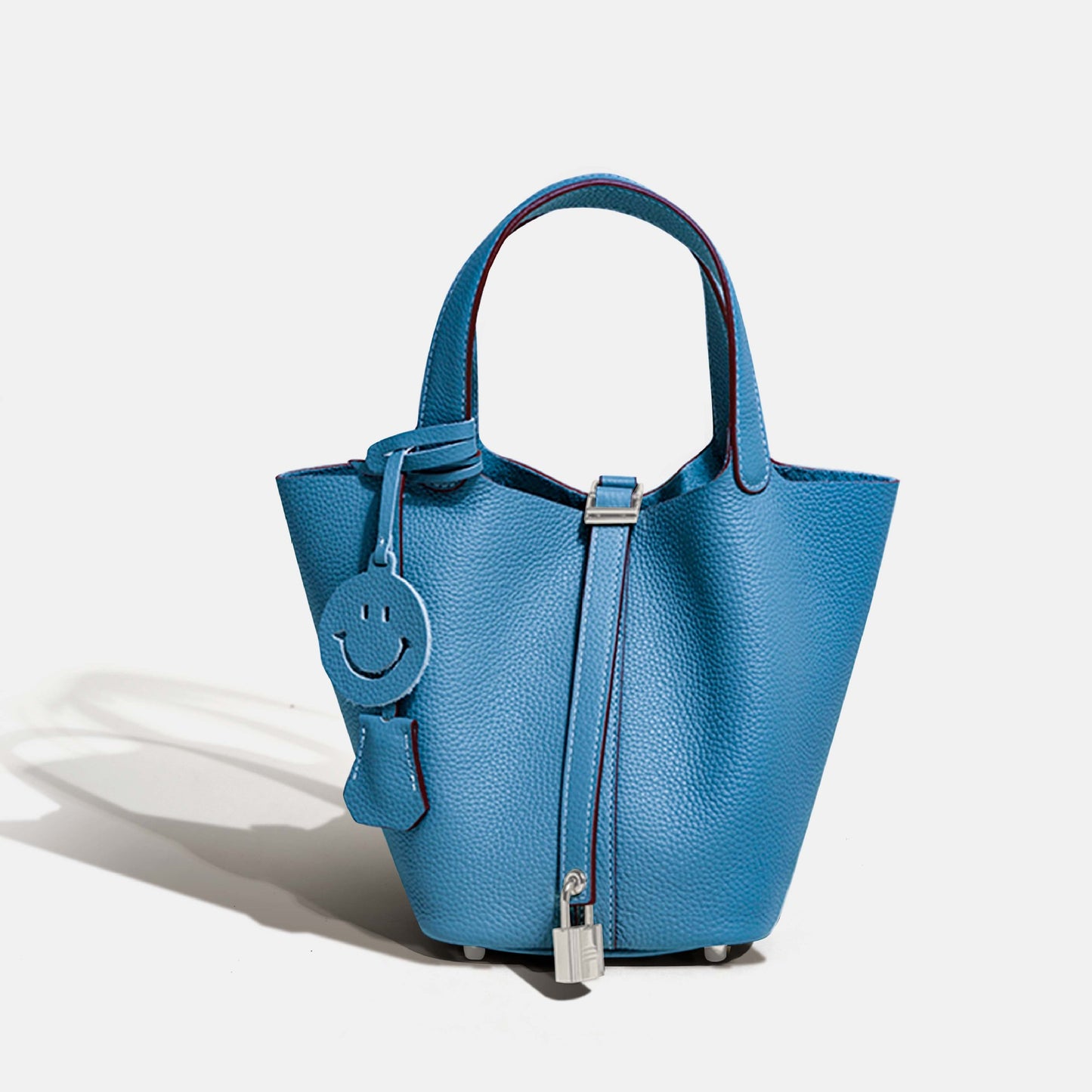 Women's First Layer Cowhide Vegetable Basket Handbags