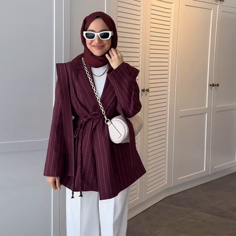 Autumn Solid Color Large Lapel Loose Coats