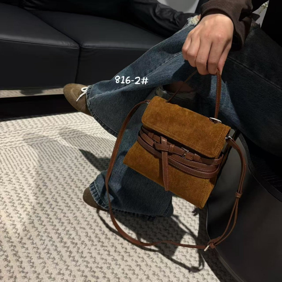 Women's High-grade Retro Suede Portable Fashion Crossbody Bags