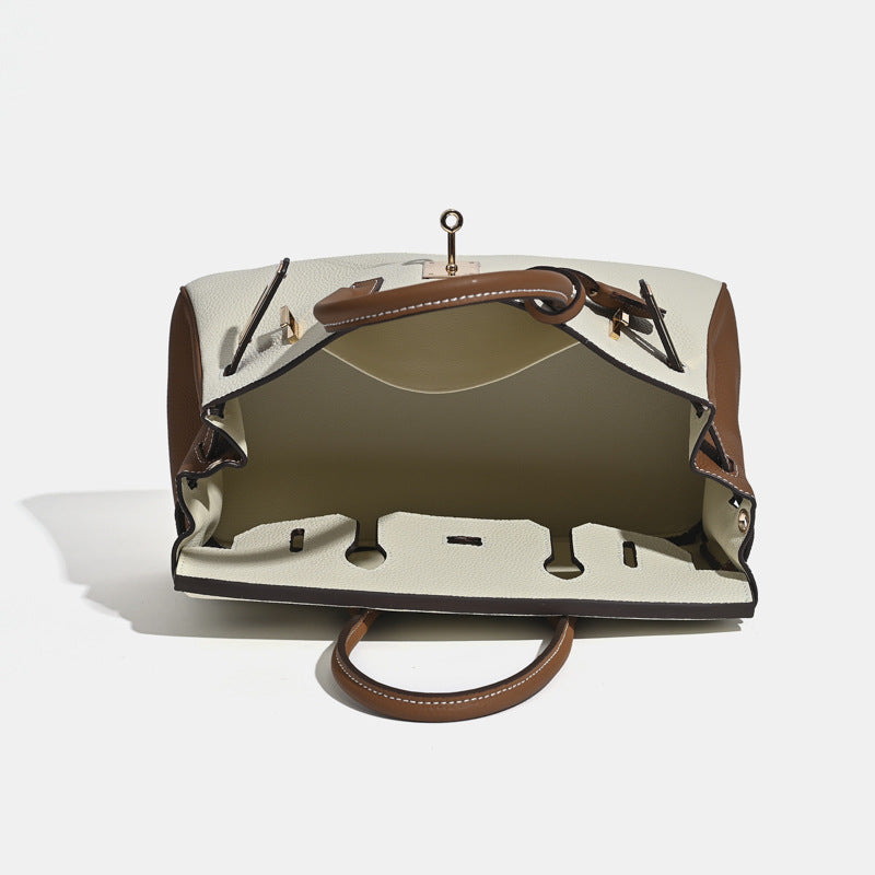 Popular Women's Fashionable Commuter Layer Cowhide Bags