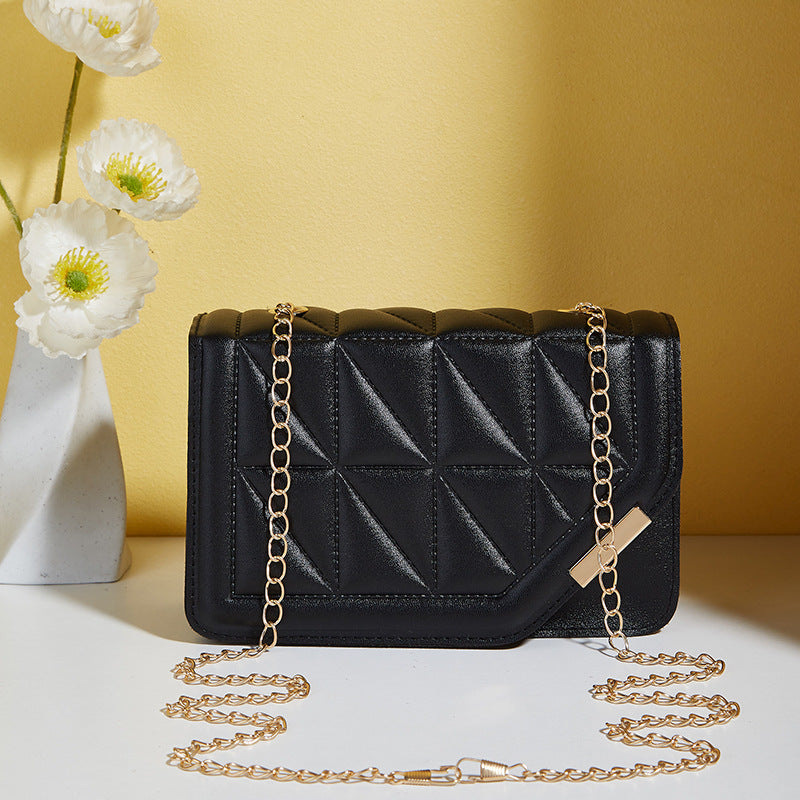 Women's Unique Daily Oblique Magnetic Rhombus Bags