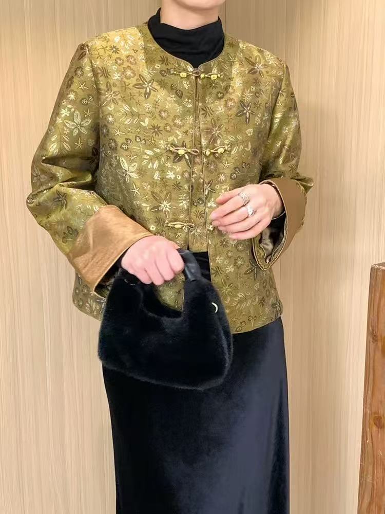 Graceful Versatile Chinese Style Traditional Buckle Blouses