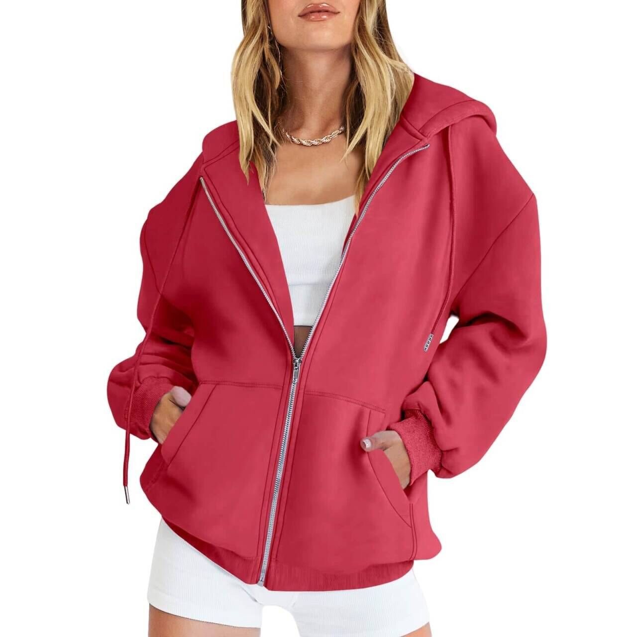 Women's Pull Autumn Solid Color Casual Clothes Drawstring Women's Sweater, Sweater