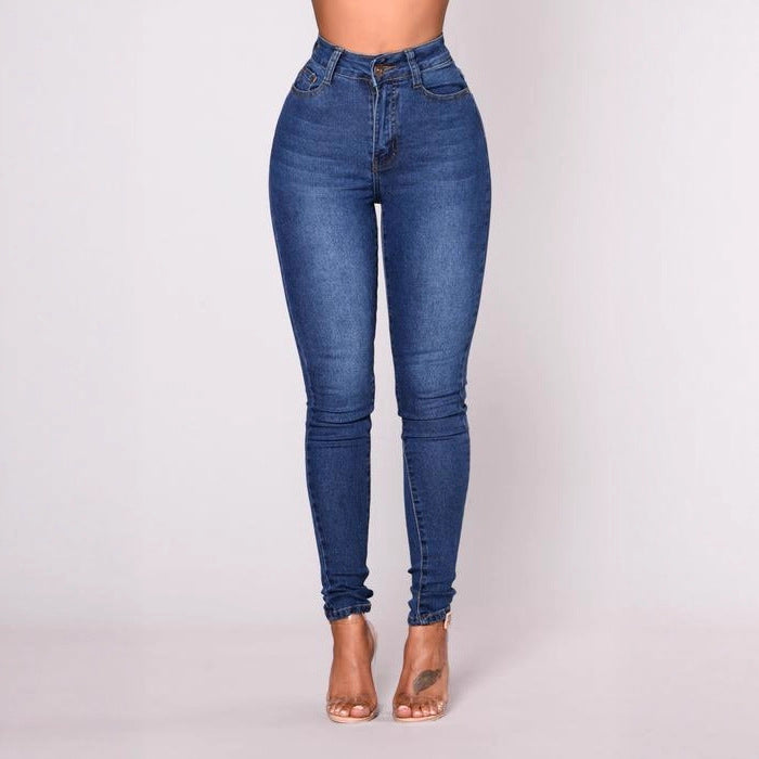 Women's Autumn Fashion Wear High Waist Stretch Women's Jeans