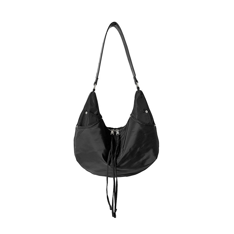 Women's Korean Nylon Dumpling Spring Idle Style Commuter Large Shoulder Bags