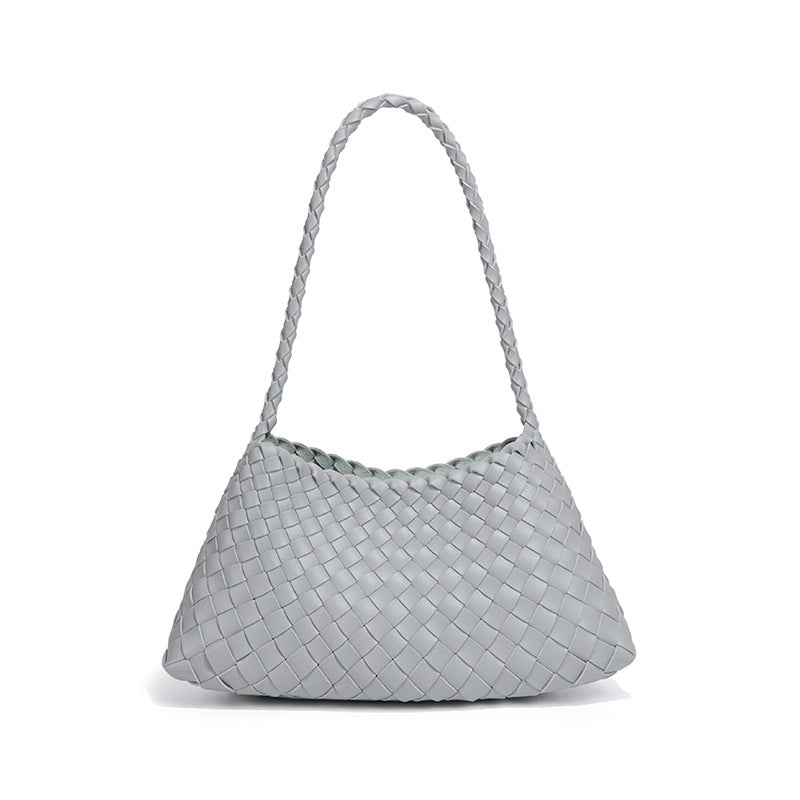 Women's Live Single Fashion Woven Underarm Retro Shoulder Bags