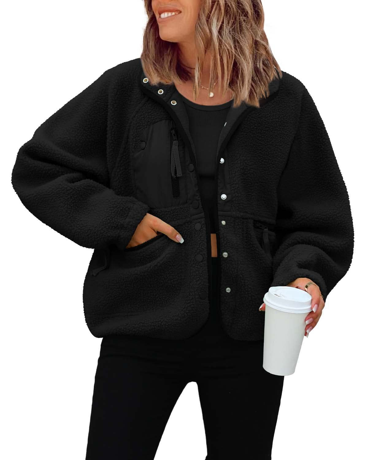 Women's Graceful Polar Fleece Sports Leisure Jackets