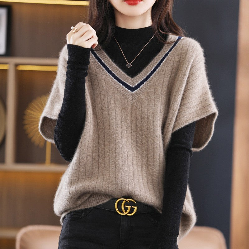 Creative Versatile Loose Batwing Sleeve Sleeveless Tops