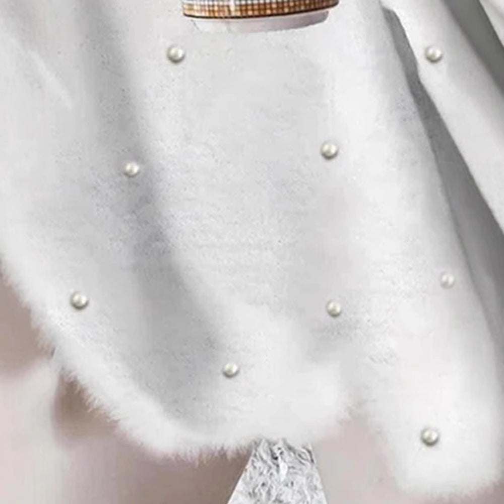 Women's Valentine's Day Pink Fur Loose Sweaters