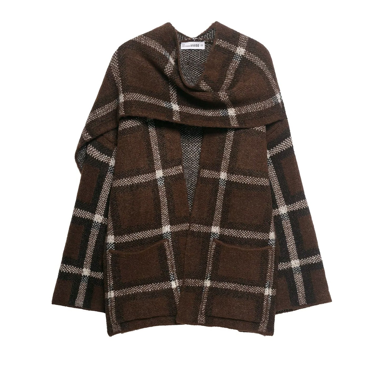 Women's Commuting Fashion Casual Plaid Scarf Knitwear