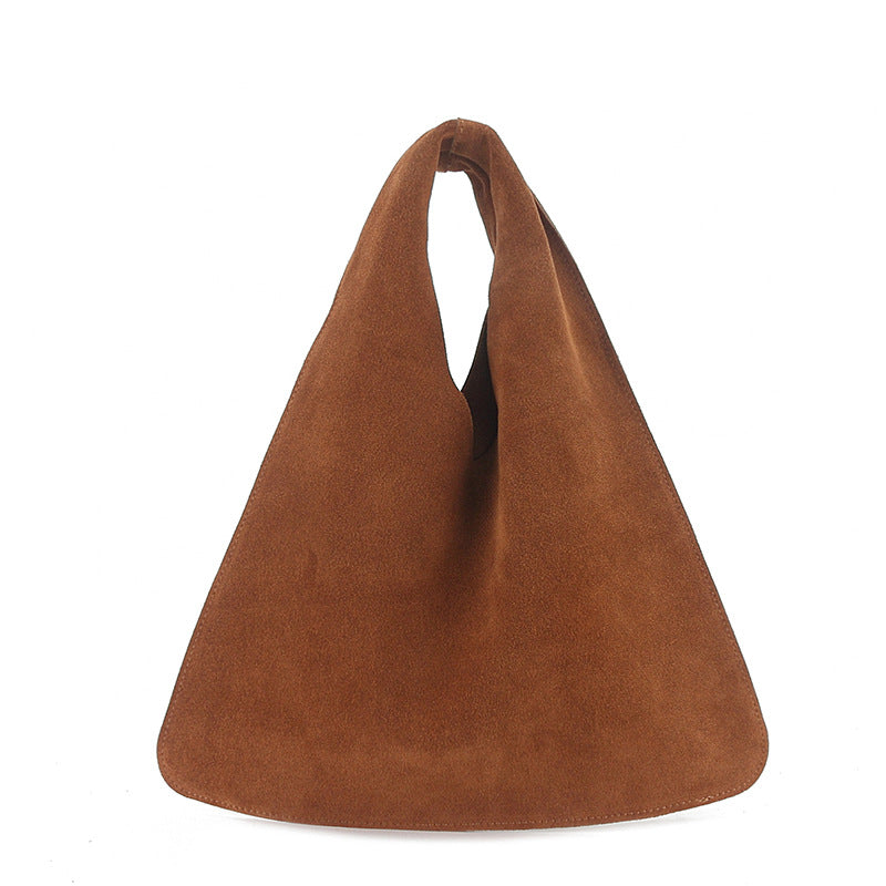 New Durable Innovative Suede Fashionable Triangle Handbags