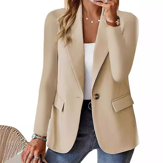 Women's Autumn Long Sleeve Solid Color For Cardigans