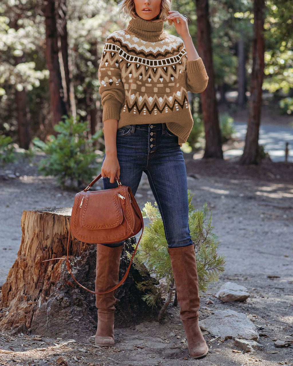 Women's Glamorous Versatile Casual Loose Mid-length Sweaters