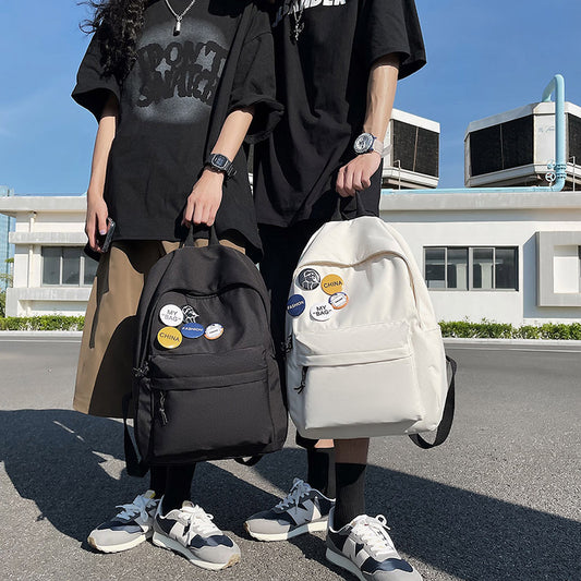 Women's Leisure Large Capacity Nylon Traveling Couple Middle School Students' Schoolbags