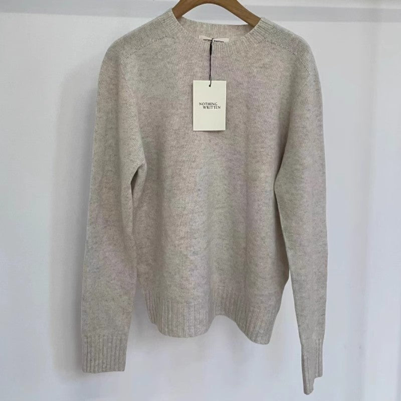 Women's Solid Color Pullover Korean Style Lazy Sweaters