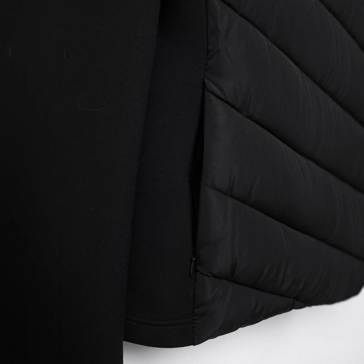 Women's Zipper Ornament Stitching Long Sleeve Hooded Coats