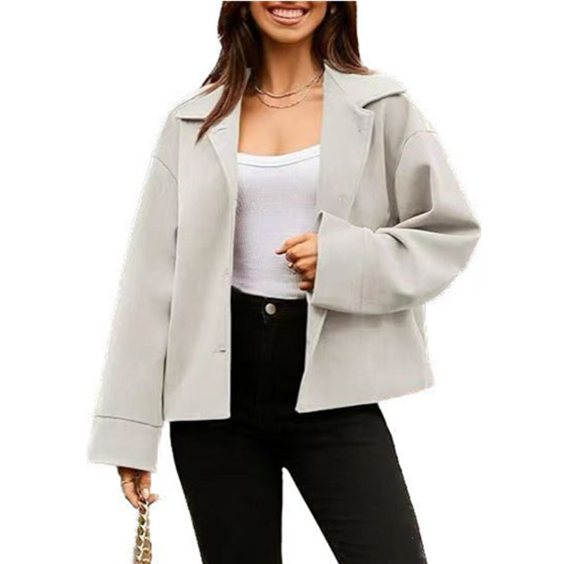 Women's Casual Office Long Sleeve Button Small Suit