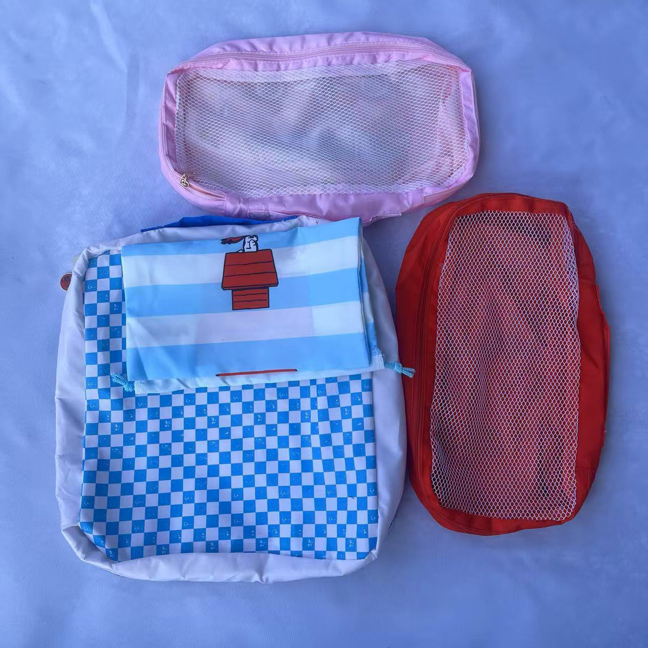 Style Snoopy Set Cute Printed Storage Travel Bags