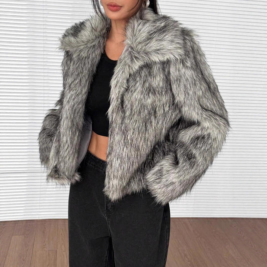 Fur Imitation Fox Fashionable Winter Clothes Coats