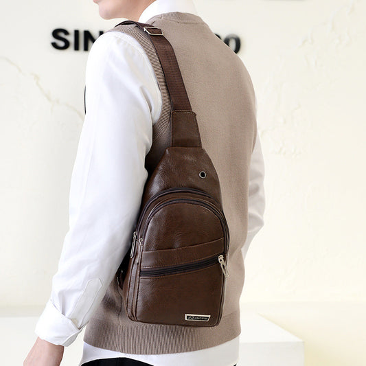 Women's & Men's & Retro Riding Cross Body Men's Chest Bags