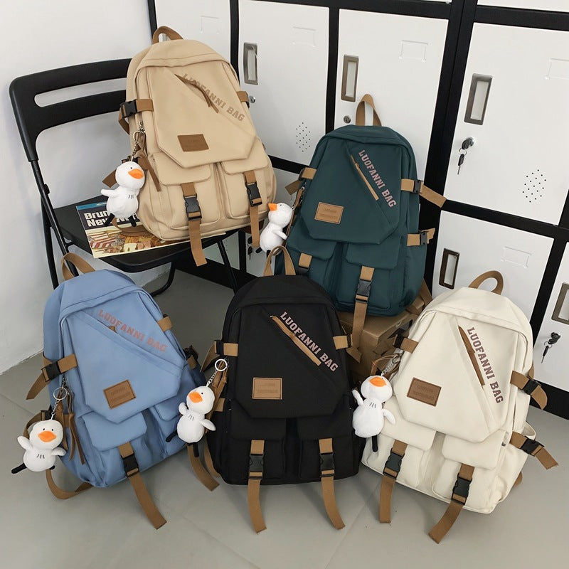 High Male Large Capacity Primary Simple Backpacks