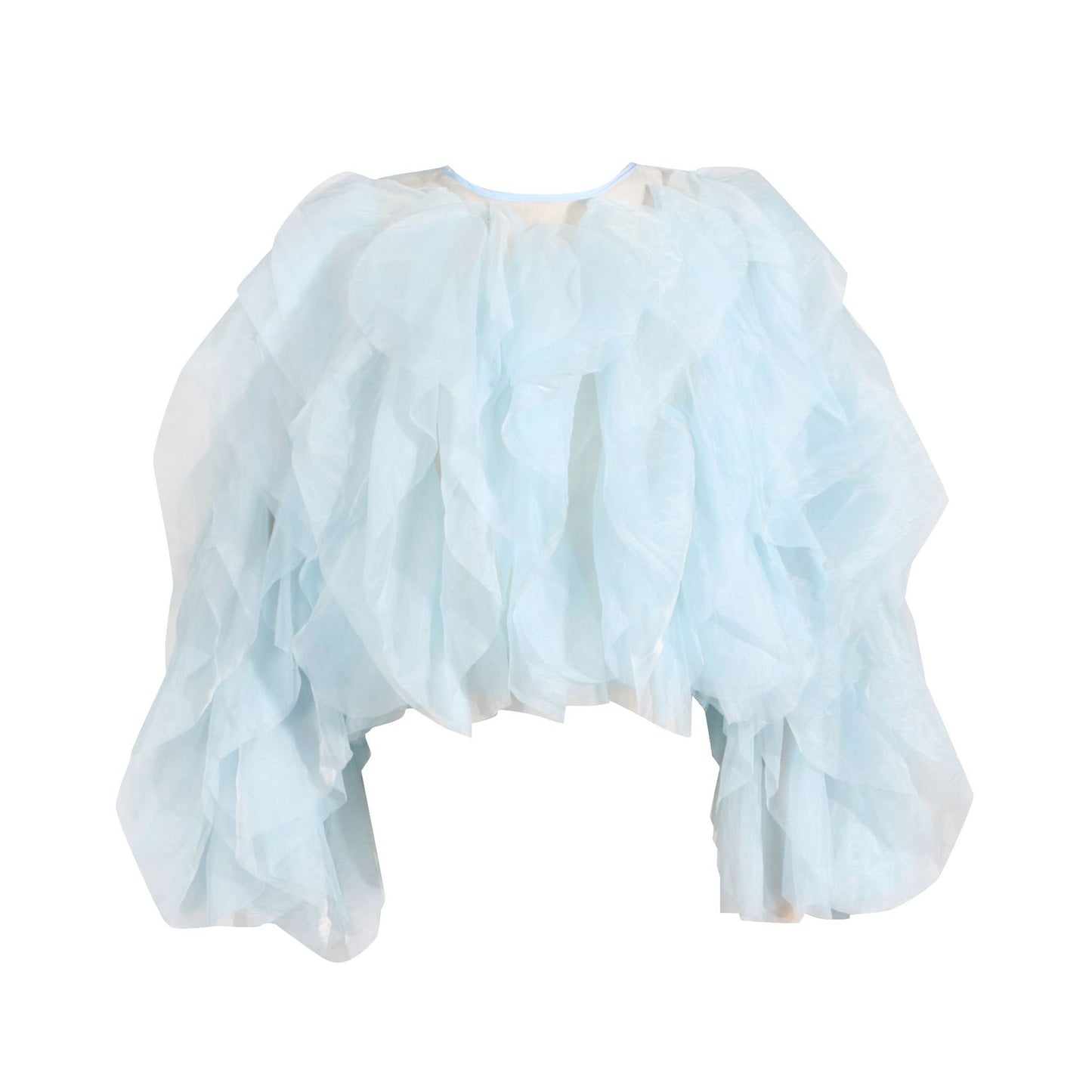 Women's Wear Shirt Design Ruffled Stitching Solid Blouses
